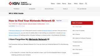 
                            6. How to Find Your Nintendo Network ID - Wii U Wiki Guide - IGN