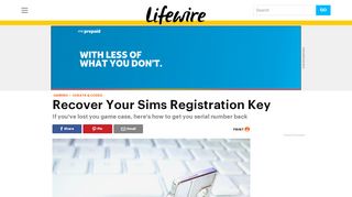 
                            9. How to Find Your Sims Registration Code - Lifewire