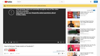 
                            12. How to find your Tinder match on Facebook ? - YouTube