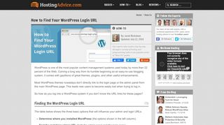 
                            9. How to Find Your WordPress Login URL - HostingAdvice.com ...