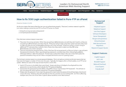 
                            13. How to fix 530 Login authentication failed in Pure-FTP on cPanel ...