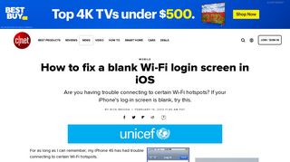 
                            8. How to fix a blank Wi-Fi login screen in iOS - CNET