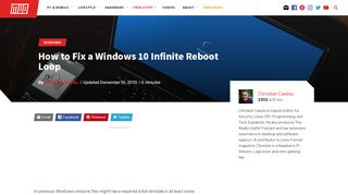 
                            9. How to Fix a Windows 7 Infinite Reboot Loop - MakeUseOf