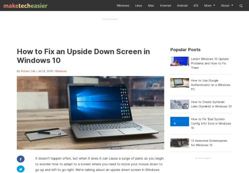 
                            13. How to Fix An Upside Down Monitor Display [Windows]