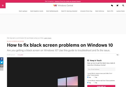
                            12. How to fix black screen problem on Windows 10 | Windows ...