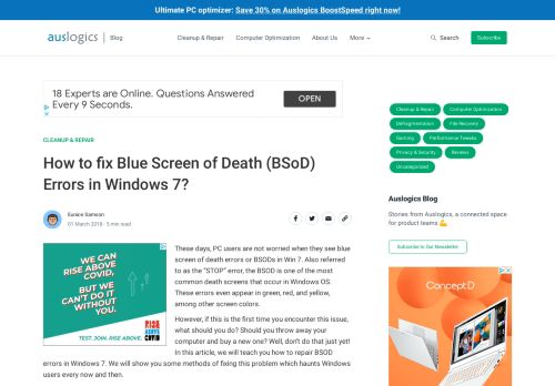 
                            8. How to fix Blue Screen of Death (BSoD) Errors in Windows 7?