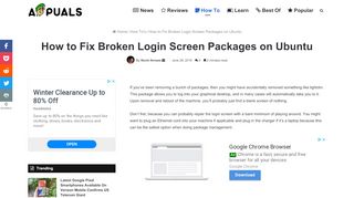 
                            8. How to Fix Broken Login Screen Packages on Ubuntu - Appuals.com