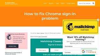 
                            1. How to fix Chrome sign-in problem - OrganicWeb