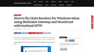
                            10. How to fix Citrix Receiver for Windows when using NetScaler Gateway ...