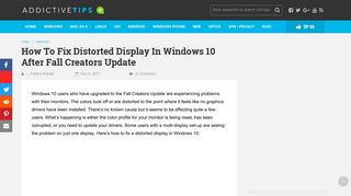
                            6. How To Fix Distorted Display In Windows 10 After Fall Creators Update