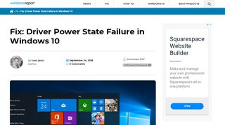 
                            5. How to Fix: Driver Power State Failure in Windows 10 [UPDATED]