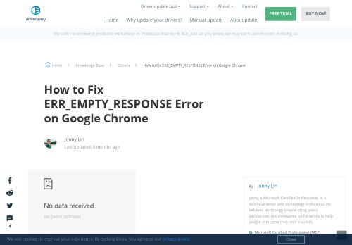 
                            2. How to Fix ERR_EMPTY_RESPONSE Error on Google Chrome ...