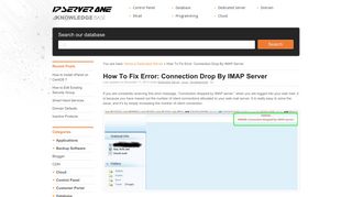 
                            6. How To Fix Error: Connection Drop By IMAP Server | IPSERVERONE