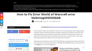 
                            10. How to Fix Error World of Warcraft error blzbntagt00000bb8 - Appuals ...