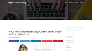 
                            6. How to Fix Exchange 2013/2016 Cannot Login ECP or OWA Error ...