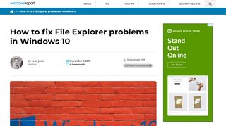 
                            4. How to fix File Explorer problems in Windows 10 - Windows Report