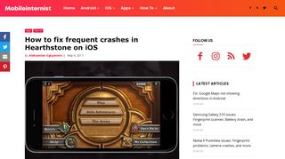 
                            9. How to fix frequent crashes in Hearthstone on iOS | Mobile Internist