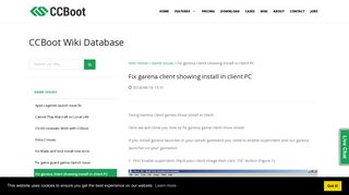 
                            12. How to Fix garena client showing install in client PC - CCBoot v3.0 ...