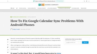 
                            6. How To Fix Google Calendar Sync Problems With Android Phones