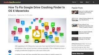 
                            8. How To Fix Google Drive Crashing Finder In OS X Mavericks
