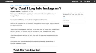 
                            13. How to Fix I can't Log into Instagram Account on my Phone - Techzillo