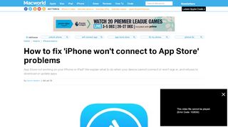 
                            4. How to fix iPhone won't connect to App Store problems - Macworld UK