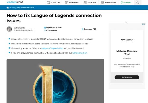 
                            13. How to fix League of Legends connection issues - Windows Report