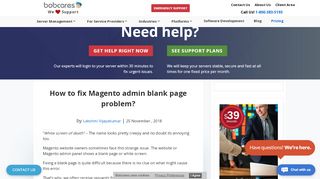 
                            2. How to fix Magento admin blank page problem? - Bobcares