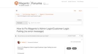 
                            6. How to Fix Magento's Admin Login/Customer Login F... - Magento Forums