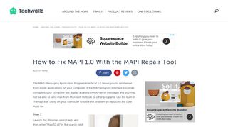 
                            5. How to Fix MAPI 1.0 With the MAPI Repair Tool | Techwalla.com