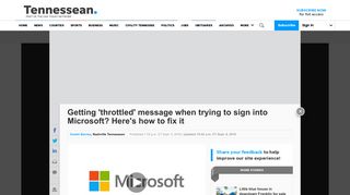 
                            8. How to fix Microsoft throttled error for Outlook users - The Tennessean