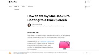 
                            13. How to fix my MacBook Pro Booting to a Black Screen - ...