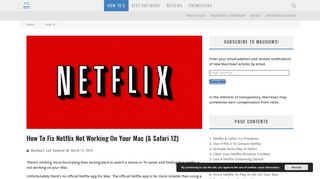 
                            8. How To Fix Netflix Not Working On Your Mac (& Safari 12) - MacHow2