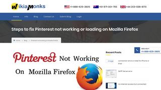 
                            8. How to fix Pinterest not working or loading on Firefox | Wikiamonks