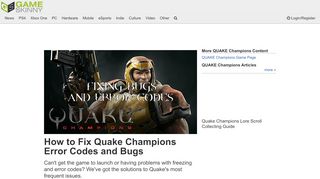 
                            5. How to Fix Quake Champions Error Codes and Bugs - GameSkinny.com