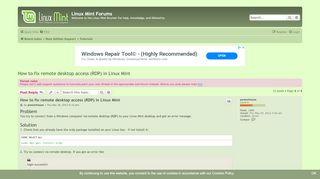 
                            13. How to fix remote desktop access (RDP) in Linux Mint - Linux Mint ...