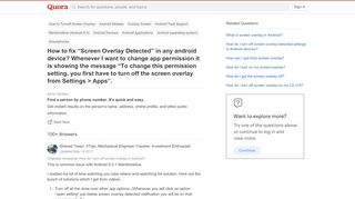 
                            7. How to fix “Screen Overlay Detected” in any android device ...