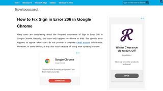 
                            4. How to Fix Sign in Error 206 in Google Chrome - Howtoconnect