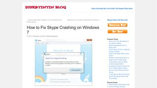 
                            10. How to Fix Skype Crashing on Windows 7 | Supertintin Blog