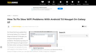 
                            13. How To Fix Slow WiFi Problems With Android 7.0 Nougat On Galaxy S7