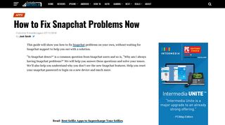 
                            13. How to Fix Snapchat Problems Now - Gotta Be Mobile