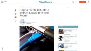 
                            12. How to Fix the 192.168.1.1 and Get Logged Into Your Router ...