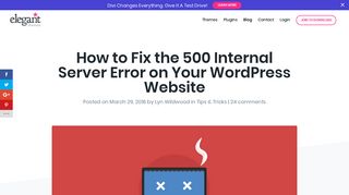 
                            8. How to Fix the 500 Internal Server Error on Your WordPress Website ...