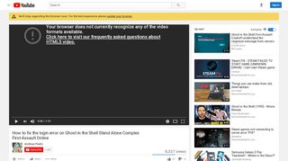 
                            5. How to fix the login error on Ghost in the Shell Stand Alone Complex ...