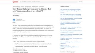 
                            9. How to fix the privacy error in Chrome that says 'your connection ...