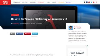 
                            13. How to Fix the Windows 10 Screen Flashing Problem - MakeUseOf