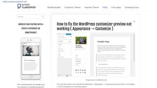 
                            4. How to fix the WordPress customizer preview not working ...