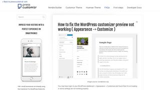 
                            13. How to fix the WordPress customizer preview not working ...