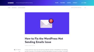 
                            11. How to Fix the WordPress Not Sending Emails Issue - Kinsta