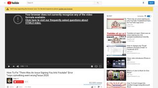 
                            2. How To Fix “There Was An Issue Signing You Into Youtube” Error ...